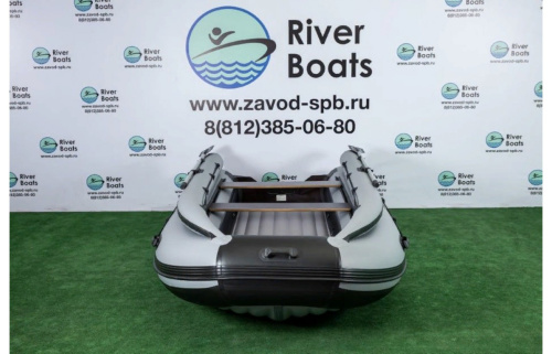 Надувная лодка ПВХ RiverBoats RB-390 НДНД + фальшборт